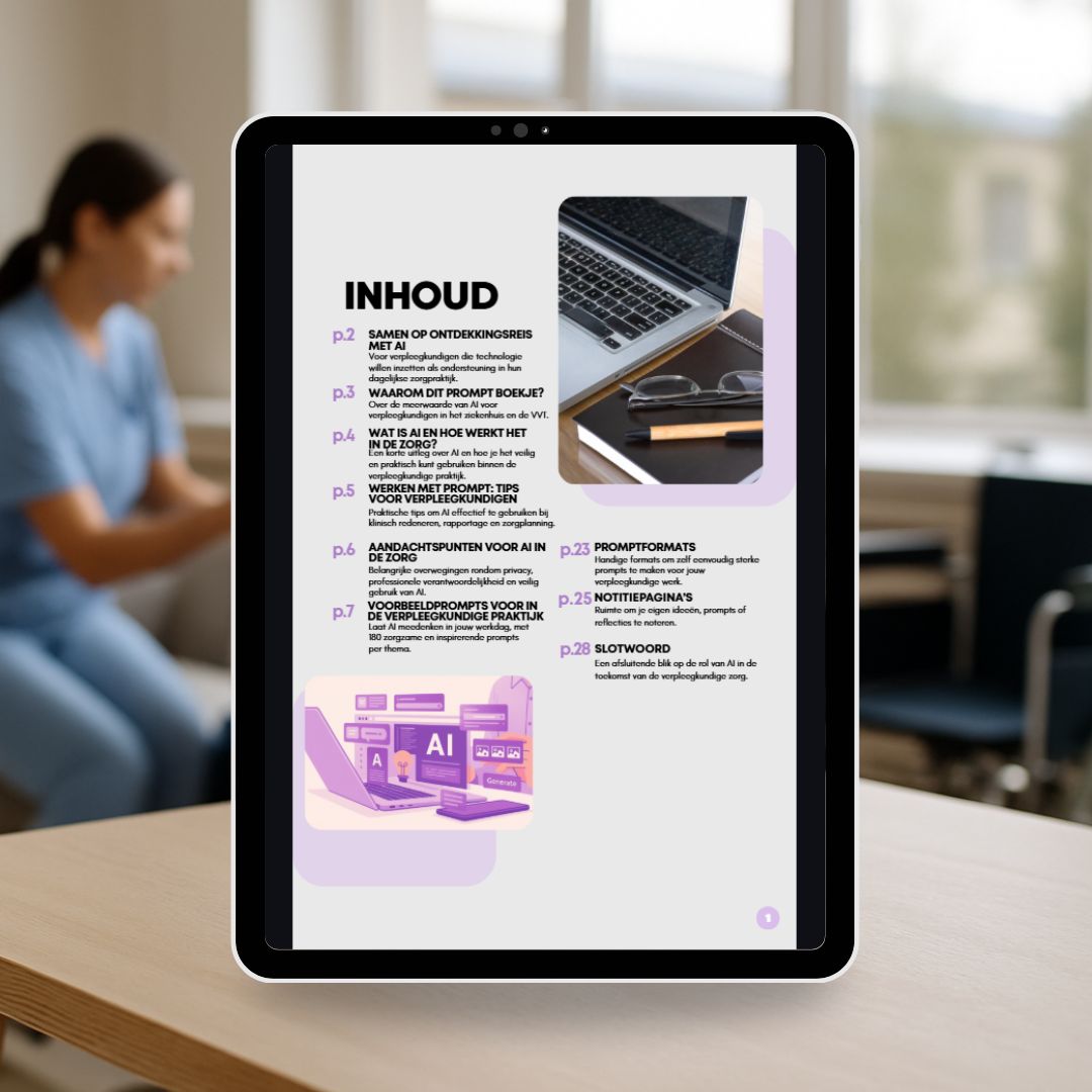 Promptboek Verpleegkundige in de zorg E-guide