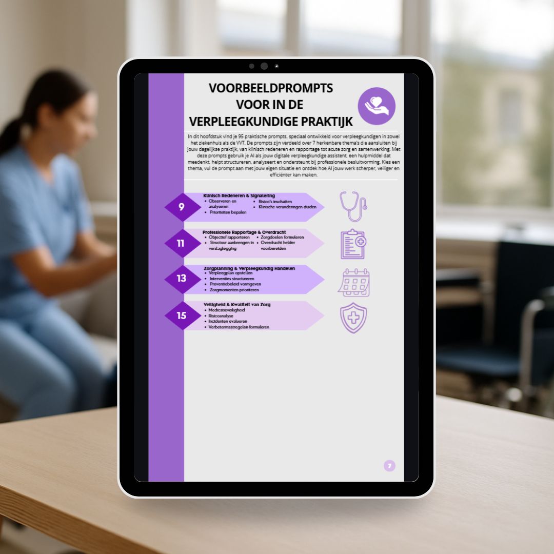 Promptboek Verpleegkundige in de zorg E-guide