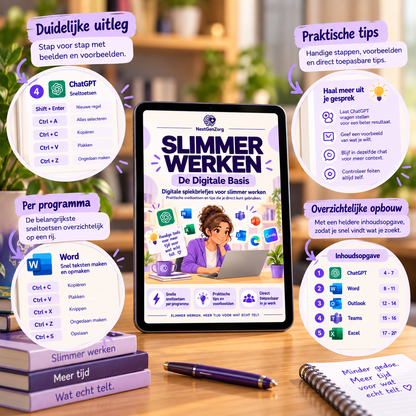 Slimmer Werken – De Digitale Basis | Digitale spiekbriefjes